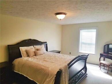 The first (and larger) of the two master suites is