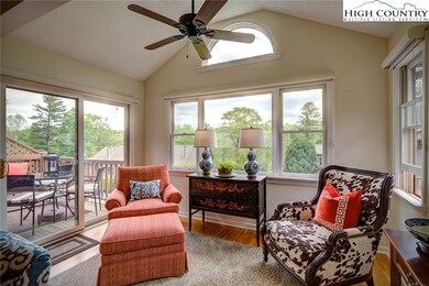 The sunroom provides a nice view and access to the