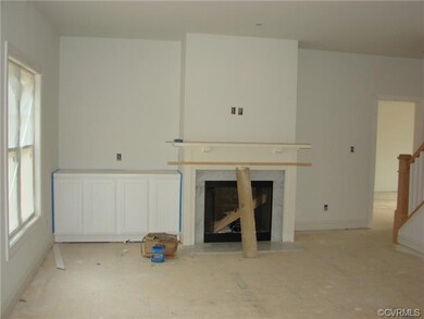 Great Room with Built in cabinets & fireplace
