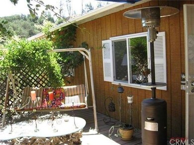 Front patio with wisteria.