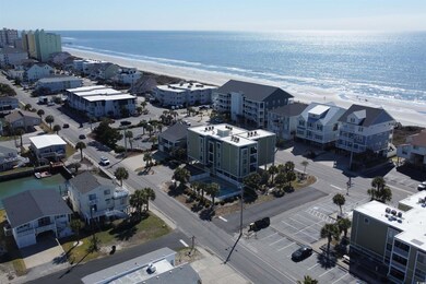 Drone / aerial view with a water view and a view o