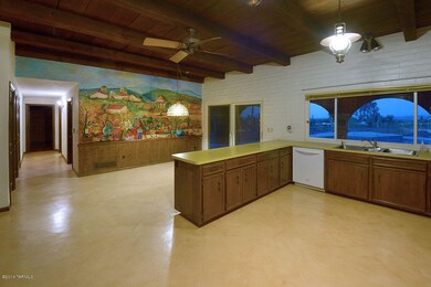 Large kitchen with eatin area