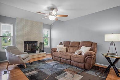 Wood Burning Fireplace Living Room