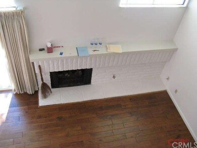 view of living room from loft.