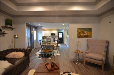 Living, dining, kitchen