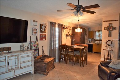 View of Dining room/ Kitchen from Living room