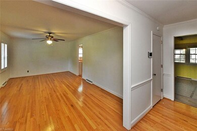 Inside - Note fresh paint and gleaming hardwood floors