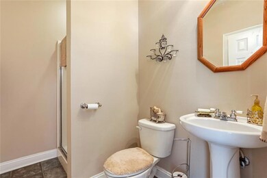 Full bath downstairs off entryway