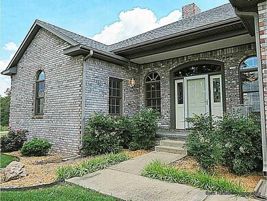 Exterior Front. Beautiful Entrance to home, Mostly