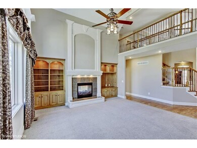 Spacious Living Room with 2 story ceilings and Bui