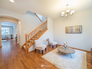 This space could be used as a living room or dining room depending on your needs.