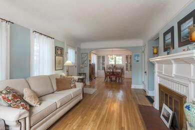 View of the dining room from the living room.
