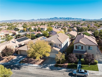 Drone / aerial view with a residential view and a