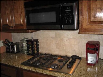 Gas cooktop and microwave