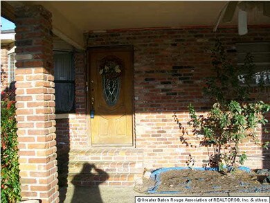 Front door under carport
