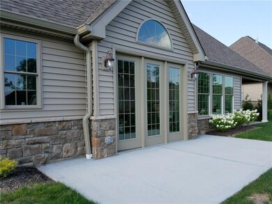 Back patio with a gorgeous view accessed through B