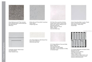 Design Selections ~ Home is under construction, selections are subject to change