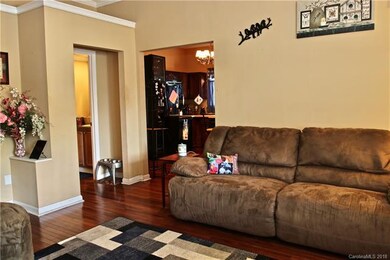 Great Room view of 2nd bath & kitchen