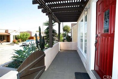 Inviting front porch with view of the street and t