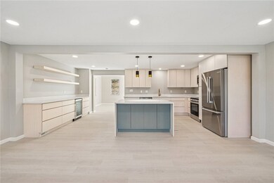 New flooring throughout and sleek lighting helps t