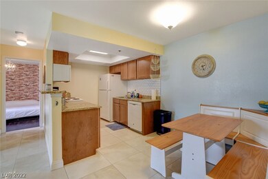 kitchen and dining area