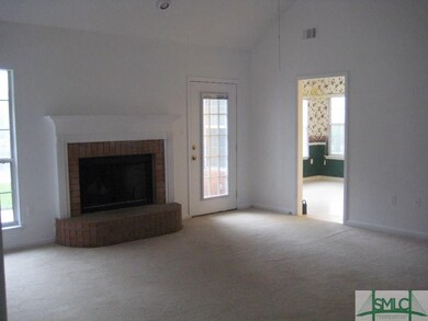 Large family room with fireplace