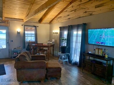 Looking into dining area