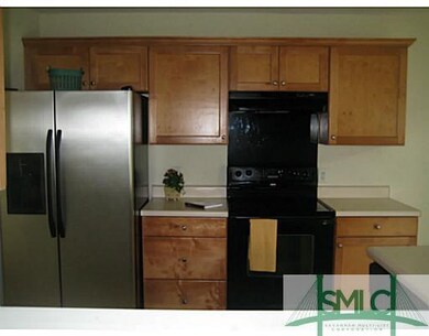 Kitchen. Stainless Refrigerator remains