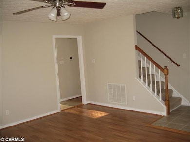 Den/Family/Great Room - Lighted ceiling fan, stair
