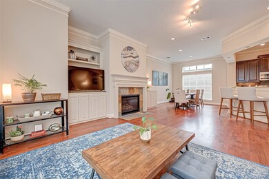 On the 2nd floor is the open floor plan with hardw