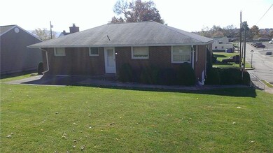 exterior back showing cement patio