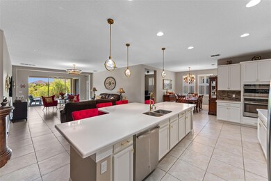 Well-appointed kitchen overlooking family room