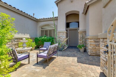 Gated Front Courtyard w/Fountain