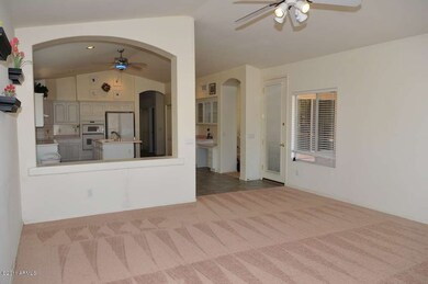 Family Room view to Kitchen