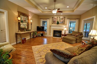 Coffered Ceilings InThe Great Room.