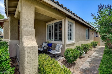 Cozy front porch and pavestone walkway