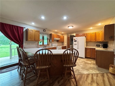 Open Concept kitchen with eat at island