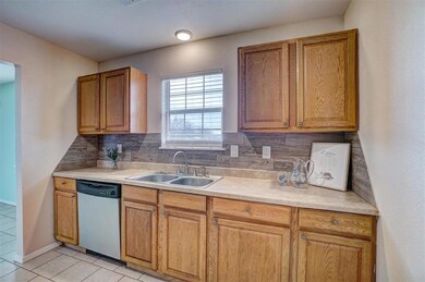 Kitchen with tasteful backsplash, sink, dishwasher