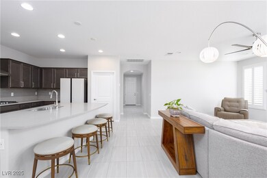 Entry into house, kitchen & living areas