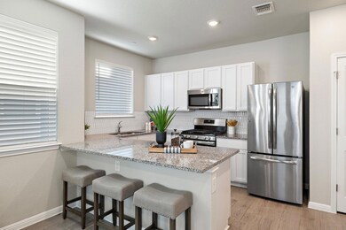 Kitchen with a kitchen breakfast bar, white cabin