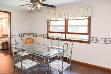 Formal dining room with brand new laminate floorin