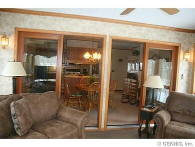 Family Room. Looking back into the dining room and