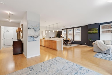Look at this beautiful kitchen and dining space!