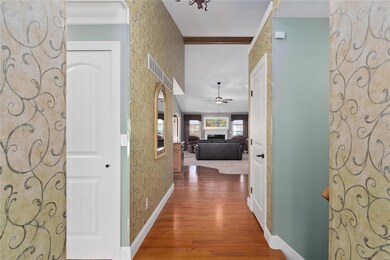 Entry foyer. To the left is the 2nd bedroom and fu