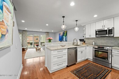 Kitchen view to living room