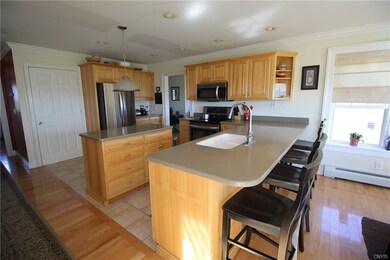 Great room effect with kitchen open to family room