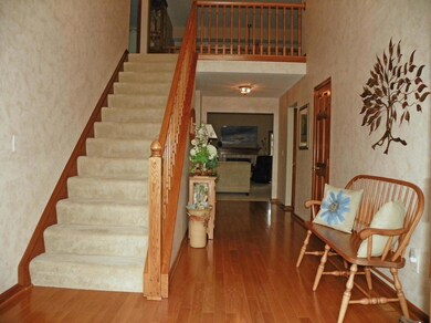 Open Staircase to upper level