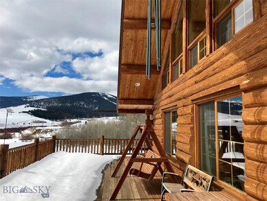 Front deck - sunshine and snow