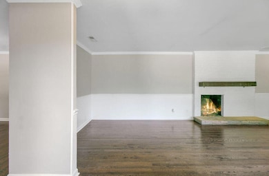 Fireplace in living room