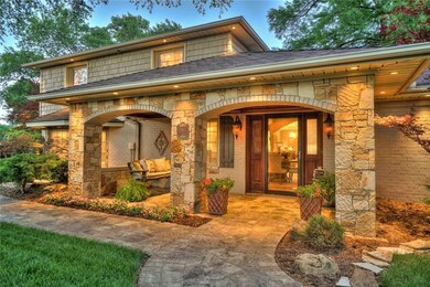 Modern ranch exterior with a welcoming front porch